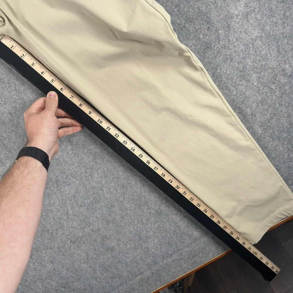 Lululemon ABC 5 Pocket Pants Mens 35x31 Beige‎ Stretch Chino Golf